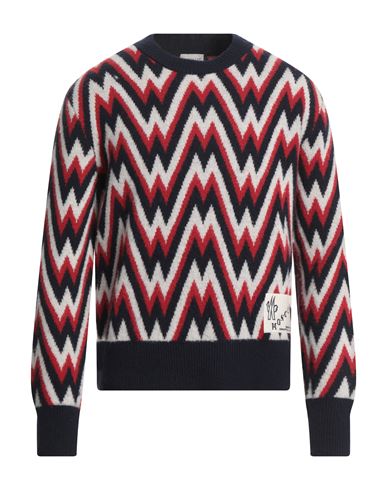 MONCLER MONCLER MAN SWEATER MIDNIGHT BLUE SIZE S WOOL