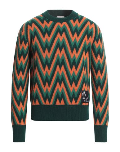 Moncler Man Sweater Green Size S Wool