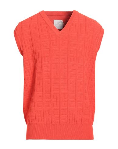 Givenchy Man Sweater Orange Size M Viscose, Polyamide, Polyester, Elastane