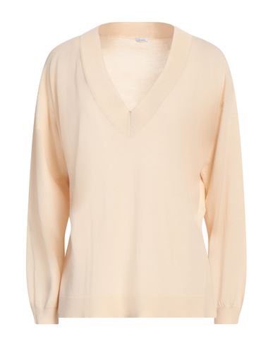 MALO MALO WOMAN SWEATER BEIGE SIZE XS COTTON 