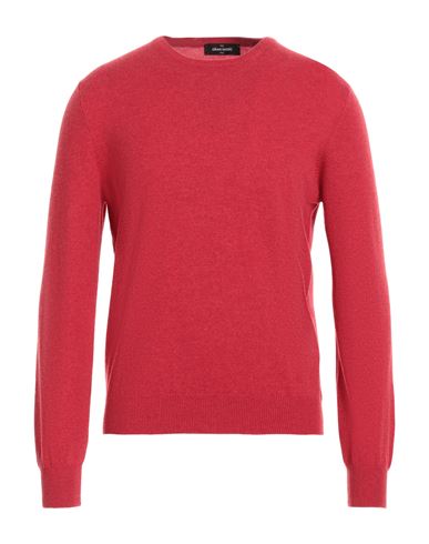 Gran Sasso Man Sweater Red Size 38 Cashmere In Red