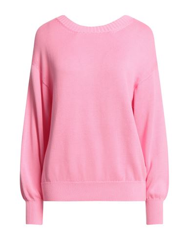MALO MALO WOMAN SWEATER FUCHSIA SIZE 8 COTTON 