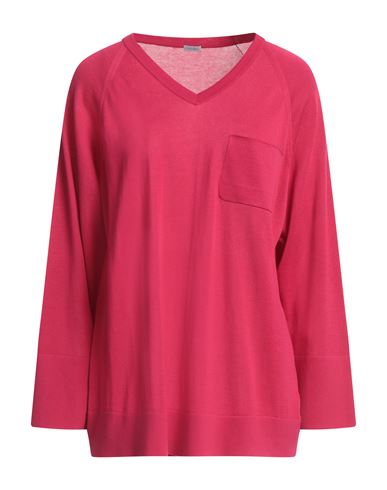 MALO MALO WOMAN SWEATER MAGENTA SIZE S COTTON 