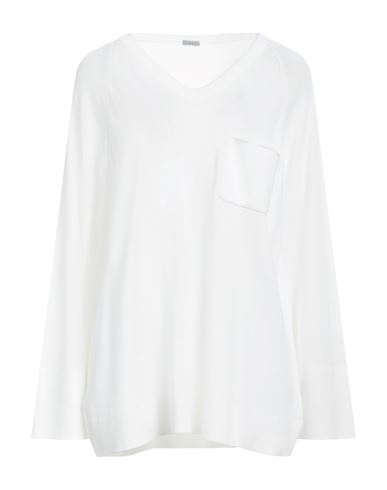 MALO MALO WOMAN SWEATER WHITE SIZE XS COTTON 