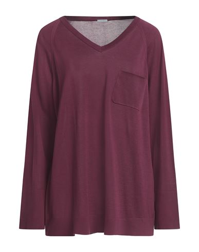 MALO MALO WOMAN SWEATER PLUM SIZE XS COTTON 