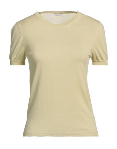 MALO MALO WOMAN SWEATER PASTEL YELLOW SIZE 6 COTTON 