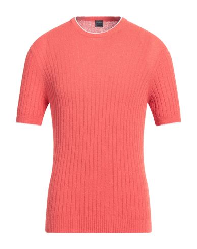Fedeli Man Sweater Tomato Red Size 40 Cotton, Polyamide