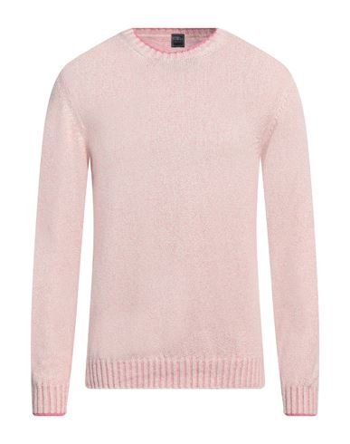 Fedeli Man Sweater Pink Size 40 Cotton In Pink