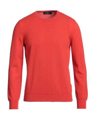 Gran Sasso Man Sweater Red Size 46 Cashmere