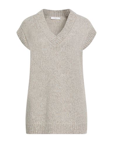 Fedeli Woman Sweater Light Grey Size M Alpaca Wool, Virgin Wool In Gray