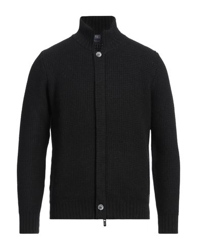 Fedeli Man Cardigan Black Size 42 Wool, Cashmere