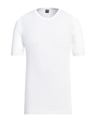 Fedeli Man Sweater White Size 40 Cotton In White