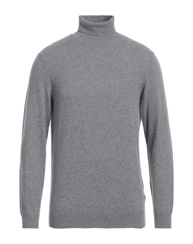 Heritage Man Turtleneck Grey Size 42 Wool, Cashmere In Grey