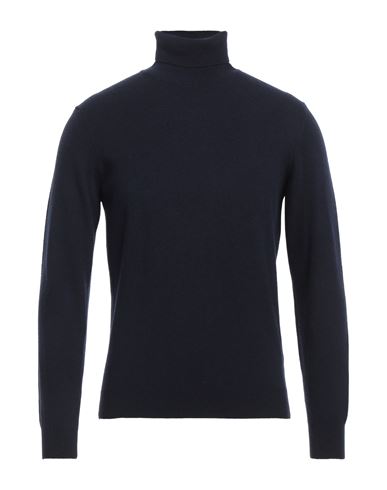 Heritage Man Turtleneck Midnight Blue Size 46 Wool, Cashmere In Blue