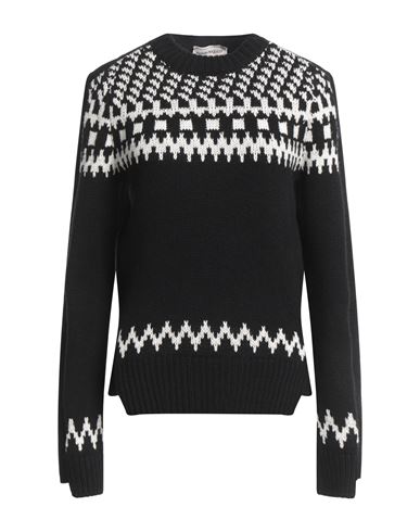 Alexander Mcqueen Woman Sweater Black Size L Cashmere, Viscose, Polyester, Polyamide, Elastane