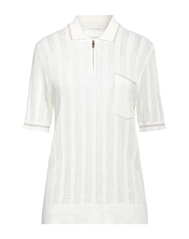 Eleventy Woman Sweater White Size Xl Cotton