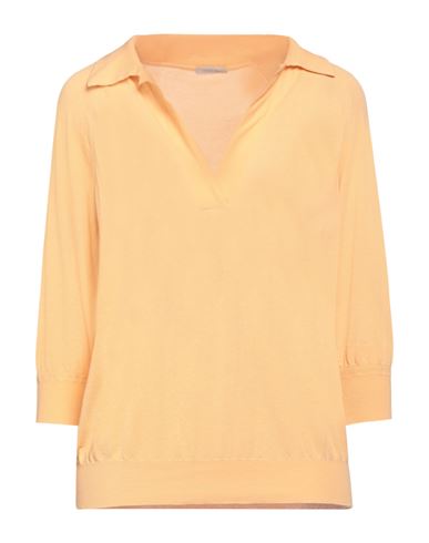 Malo Woman Sweater Apricot Size S Cotton In Orange