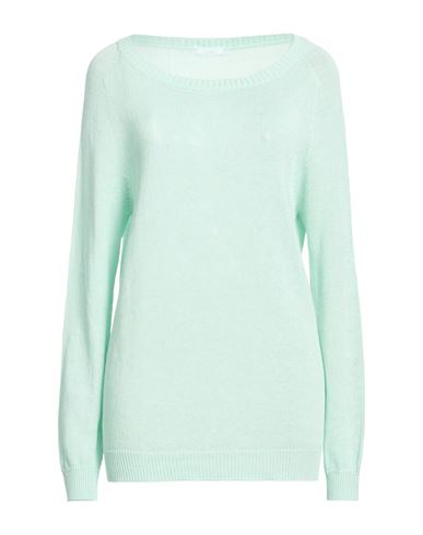 Malo Woman Sweater Sky Blue Size 8 Linen, Cotton