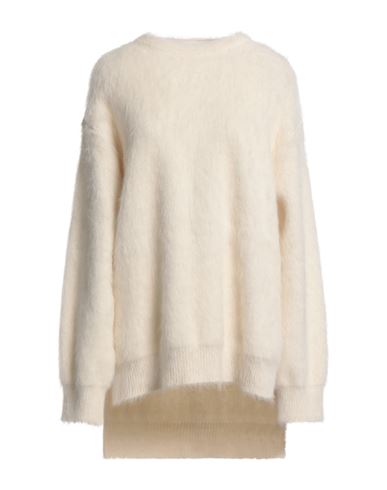 Jil Sander Ivory Alpaca Blend Sweater In White