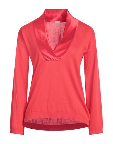 Malo Woman Sweater Red Size 4 Silk, Cotton