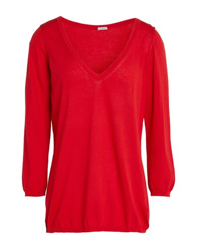 MALO MALO WOMAN SWEATER RED SIZE 10 COTTON 