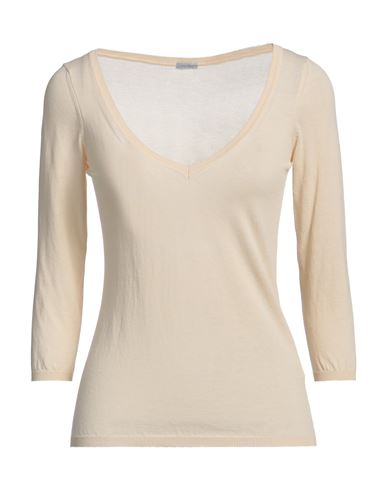 Malo Woman Sweater Beige Size 4 Cotton