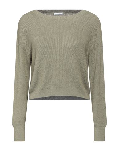 Malo Woman Sweater Military Green Size M Linen, Cotton, Polyamide