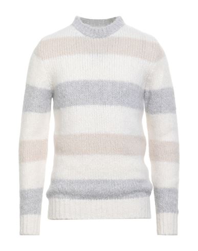 Eleventy Man Sweater Light Grey Size M Cashmere, Alpaca Wool, Silk In Gray