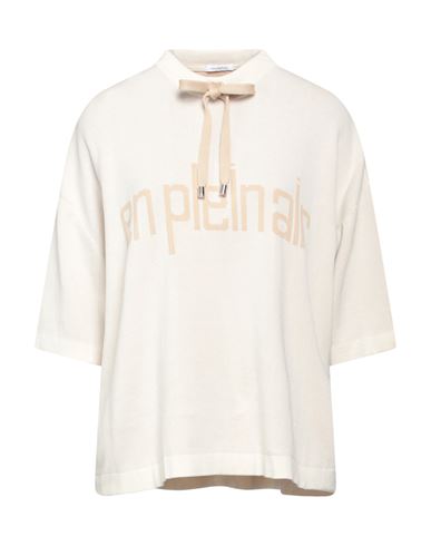 MALO MALO WOMAN SWEATER BEIGE SIZE S COTTON, POLYAMIDE 