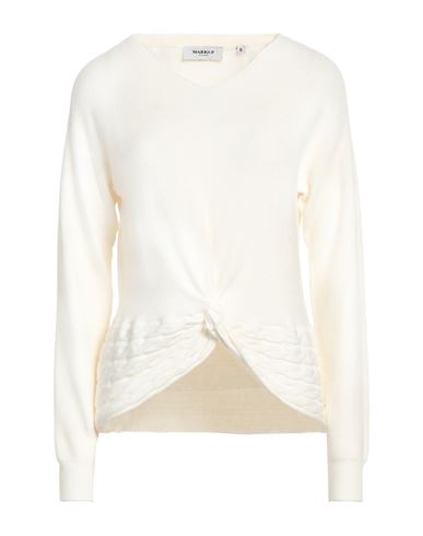 Markup Woman Sweater Beige Size M Viscose, Polyester, Polyamide