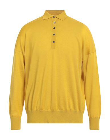 Massimo Alba Man Sweater Ocher Size S Cashmere In Yellow