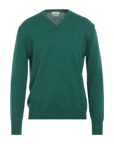 Ballantyne Man Sweater Emerald Green Size 44 Wool In Green