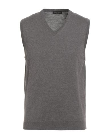 Roberto Collina Man Sweater Grey Size 40 Merino Wool In Gray