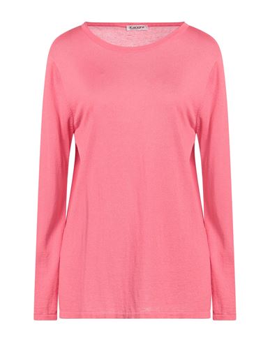 Kangra Cashmere Kangra Woman Sweater Coral Size 12 Silk, Cashmere In Red