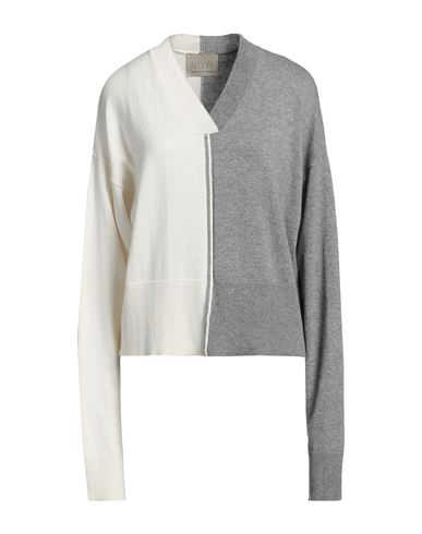 N.o.w. Andrea Rosati Cashmere N. O.w. Andrea Rosati Cashmere Woman Sweater Grey Size S Cashmere, Wool, Viscose, Nylon In Gray