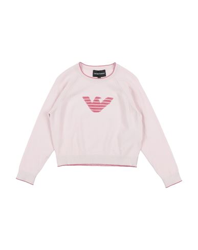 Emporio Armani Toddler Girl Sweater Light Pink Size 7 Viscose, Polyamide, Elastane In Pink