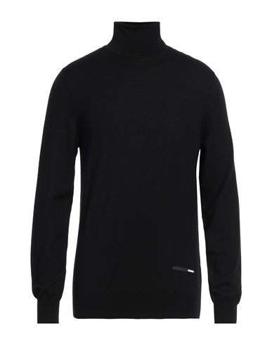 Oamc Roll-neck Merino Wool Jumper In Black