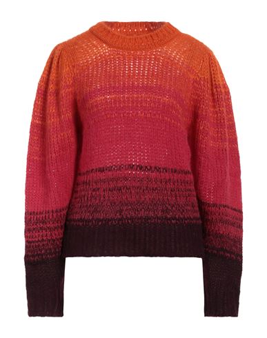 Ulla Johnson Woman Sweater Orange Size L Baby Alpaca Wool, Polyamide, Wool