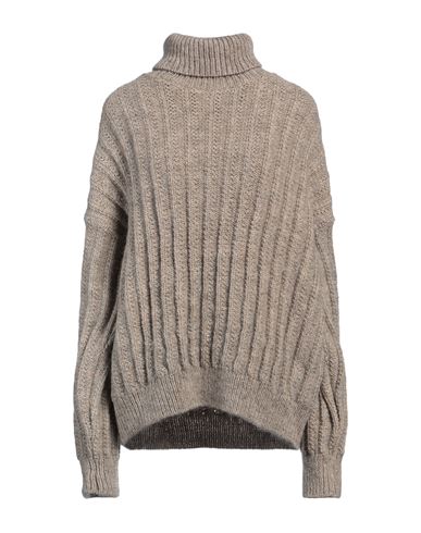 SKALL STUDIO SKALL STUDIO WOMAN TURTLENECK BEIGE SIZE M/L WOOL 