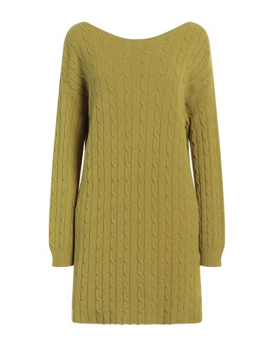 Siste's Woman Sweater Lime Green Size M Viscose, Polyester, Polyamide In Green