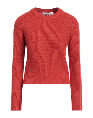 Lamberto Losani Woman Sweater Rust Size 6 Cashmere In Red