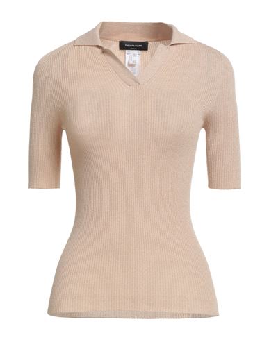 Fabiana Filippi Woman Sweater Sand Size 10 Merino Wool, Polyamide, Polyester