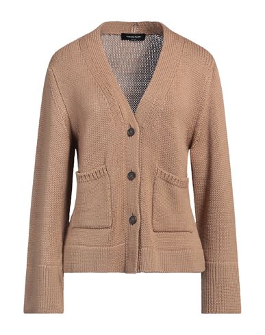Fabiana Filippi Woman Cardigan Camel Size 6 Virgin Wool In Beige