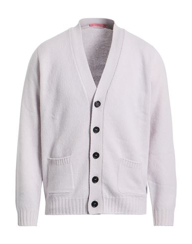 Drumohr Man Cardigan Light Grey Size 42 Lambswool In Neutral