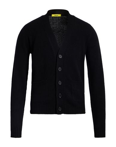 Drumohr Man Cardigan Black Size 40 Lambswool In Black