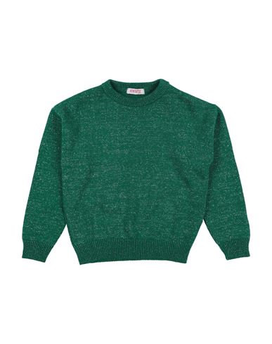 Kontatto Babies'  Toddler Girl Sweater Emerald Green Size 6 Acrylic, Wool