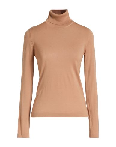 Goes Botanical Woman Turtleneck Blush Size 8 Merino Wool In Neutral