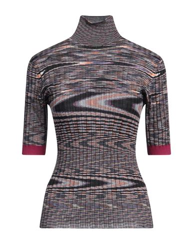 Missoni Woman Turtleneck Purple Size 8 Cashmere, Silk In Purple