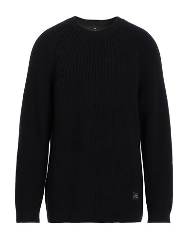 Ps Paul Smith Man Sweater Midnight blue Wool, Polyamide Cover