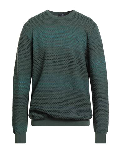 Harmont & Blaine Man Sweater Dark Green Size 3xl Wool, Acrylic, Alpaca Wool In Green